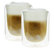 PYLANO set of 2 'Mila' double wall cappuccino glasses - 250ml