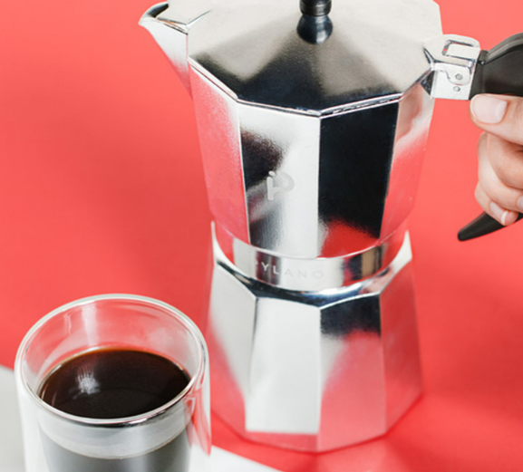 stainless steel moka pot